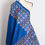 Thumbnail: Neel Kutch- Blue Blended Silk Hand Embroidered Kutch Work Saree