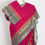 Thumbnail: Kaviya: Dark Pink Kanchi Cotton Saree - Handwoven South Indian Elegance