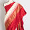 Thumbnail: Dyuti : Silk Mark Certified Double Weaving Patola Ikkat Saree in Cream and Red