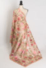 Brinda : Organza Designer Saree with Heavy Embroidery Work in Beige