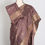 Thumbnail: Brinda : Semi Crepe Silk Traditional Banarasi Saree in Brown and Gold