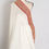 Thumbnail: Farah : Off White and Red Patch Border Designer Satin Silk Partywear Saree