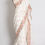 Thumbnail: Elina  :White Chiffon Designer Embroidery Saree with Multi-Color Thread Work