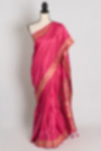 Ranjana : Budget Friendly Blended Valkalam Banarasi Saree in Pink and Gold