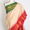 Thumbnail: Kavya : Ganga Jamuna Border Gadwal Silk Saree in Beige with Red and Green