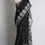 Thumbnail: Hand Embroidery Chikankari Faux Georgette Saree in Black and White