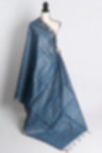 Semi Tussar Embroidery Saree in Blue