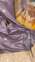 Video Of Certified Silk Banarasi Saree in English Brown with Silver Zari