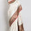 Thumbnail: Basanti : Silk Mark Certified Katan Banarasi Saree in White and Black