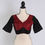 Thumbnail: Black and Maroon Sabyasachi Style Loose Sleeves with Frill Blouse in Size 36