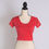 Thumbnail: Lycra Stretchable Readymade Saree Blouse with Lace Short Sleeves in Pink