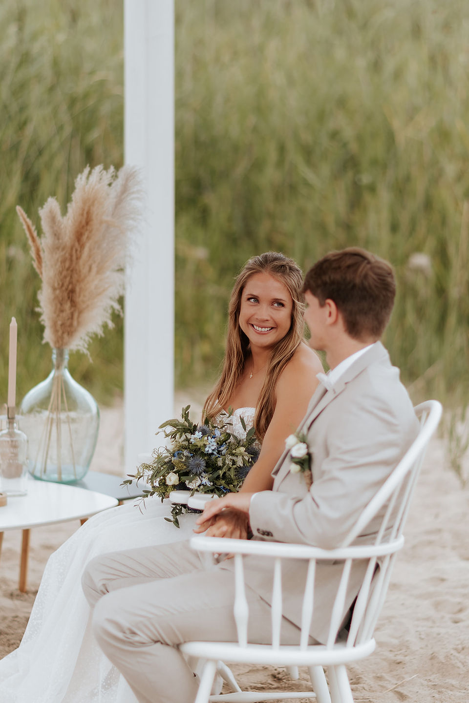 Hochzeitsfoto Reportage freie Trauung Strandrestaurant Marienbad Schleswig von Herzensbild Hochzeitsfotograf