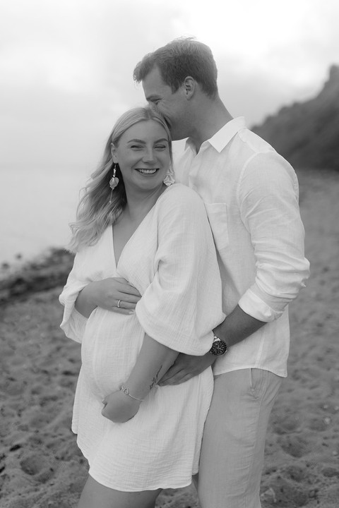 Barselsbilleder i Flensborg på stranden | Baby bump billeder Flensborg