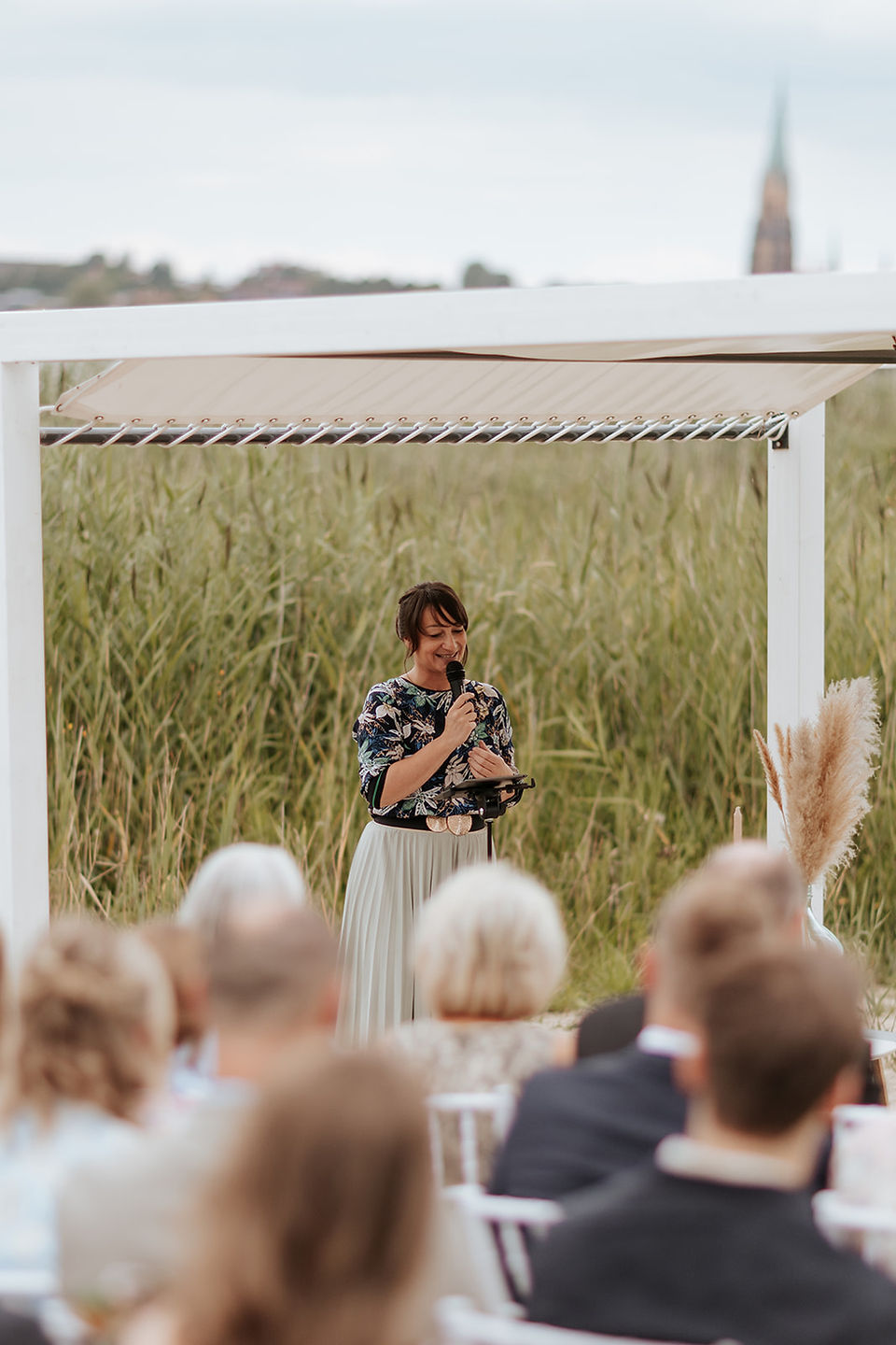 Hochzeitsfoto Reportage freie Trauung Strandrestaurant Marienbad Schleswig von Herzensbild Hochzeitsfotograf