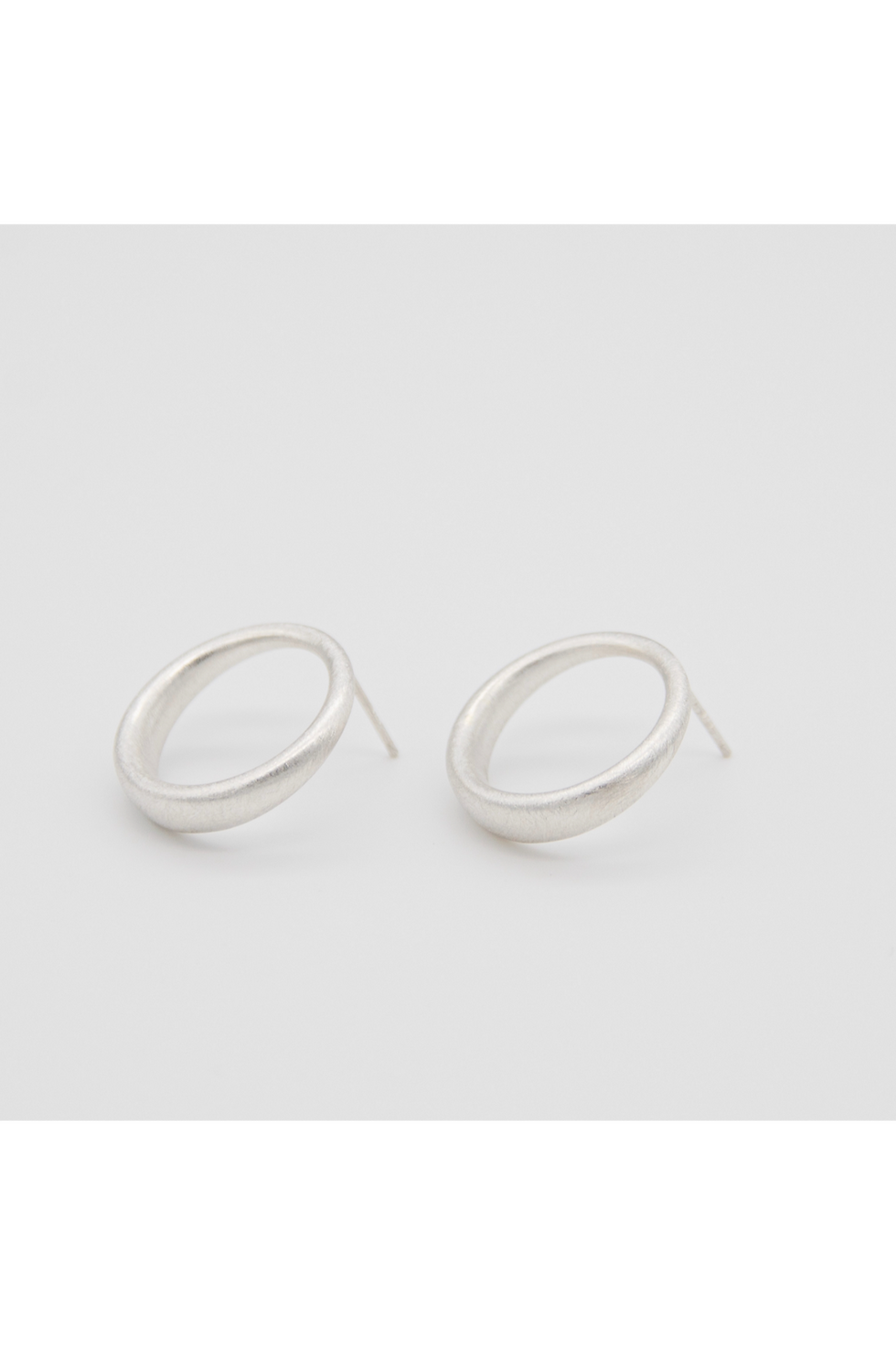 Thumbnail: 'Curved Curves' Framed Circle Earrings