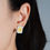 Thumbnail: 'Gem Metal' Keum-boo Square Earrings