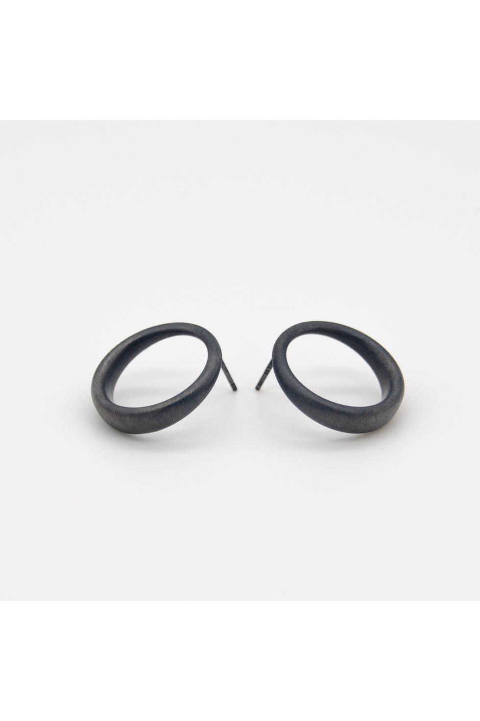 Thumbnail: 'Curved Curves' Framed Circle Earrings
