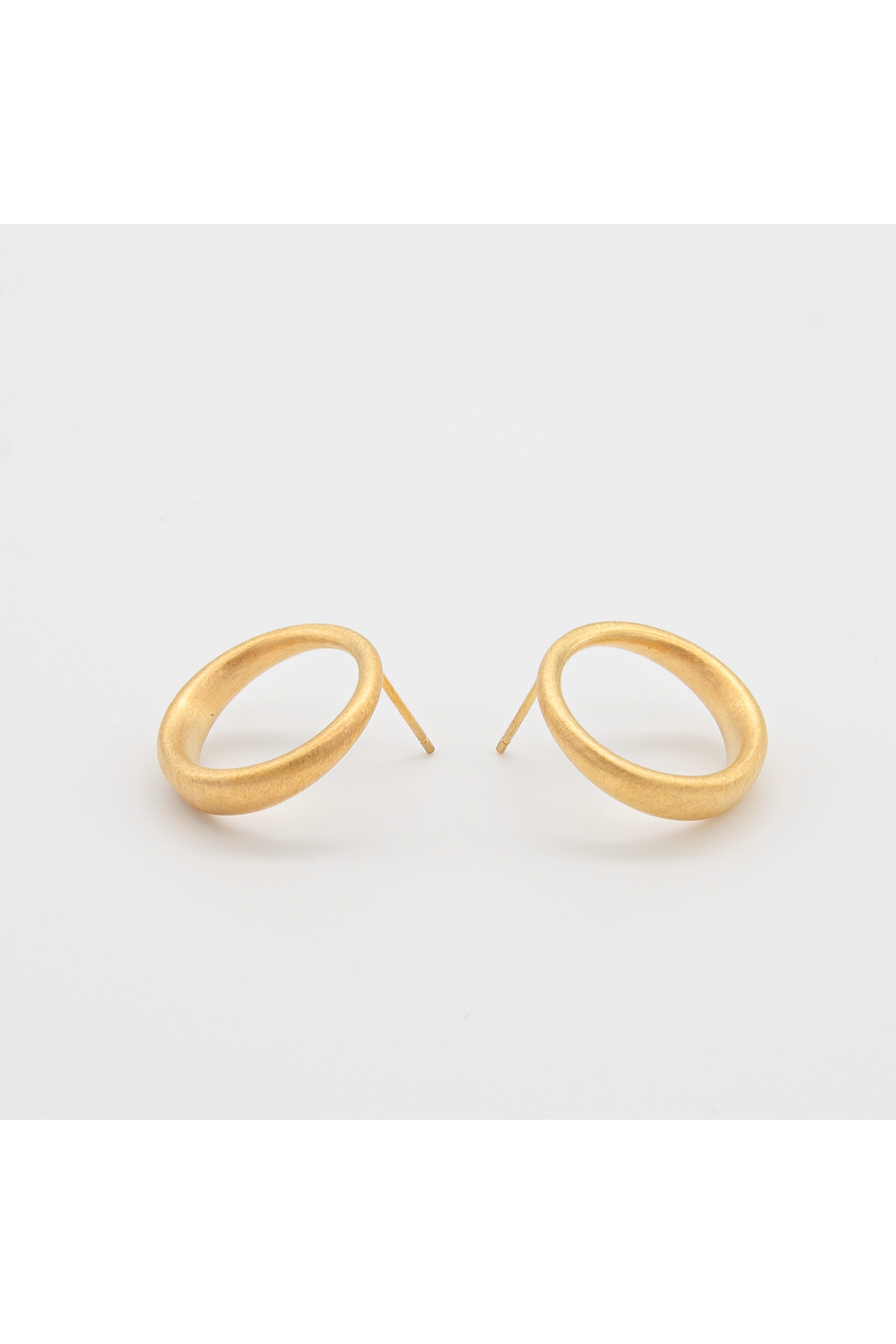 Thumbnail: 'Curved Curves' Framed Circle Earrings