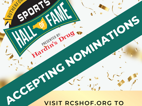 Now Accepting Nominations for Rutherford County Sports Hall of Fame Class of 2024