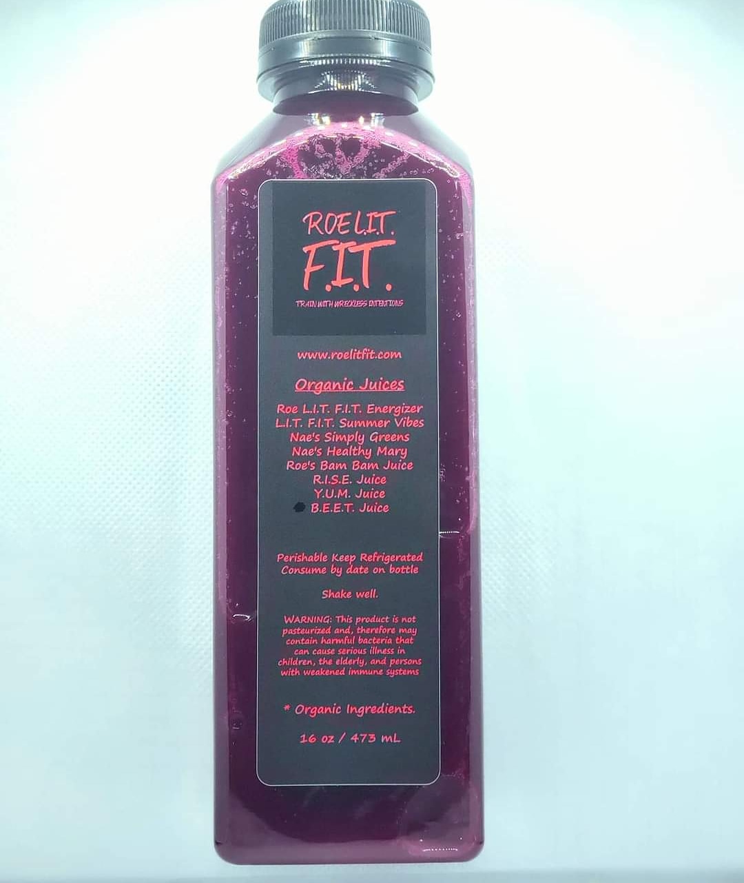 Roe L.I.T. F.I.T. organic juice content media