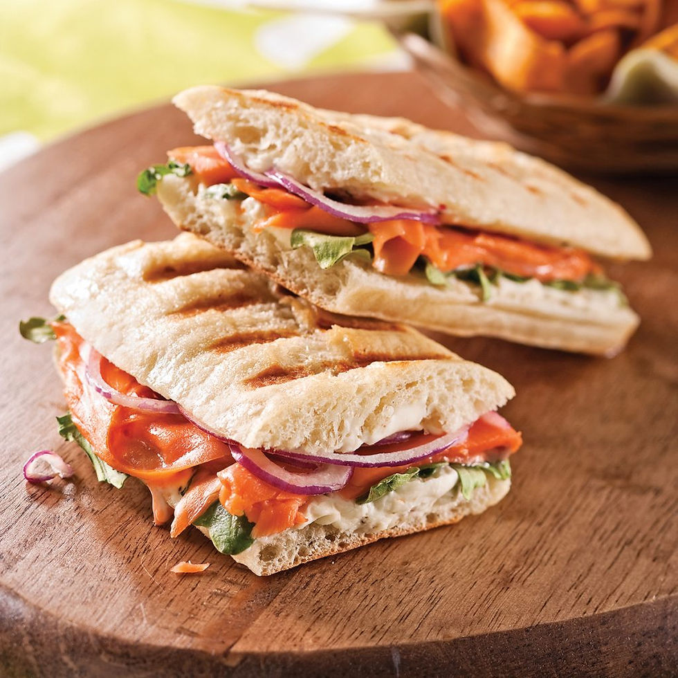 Ciabatta au saumon fumé image