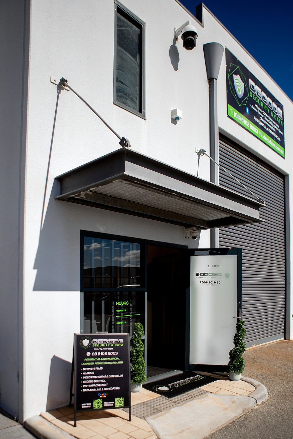 Decode Security Office Entrance