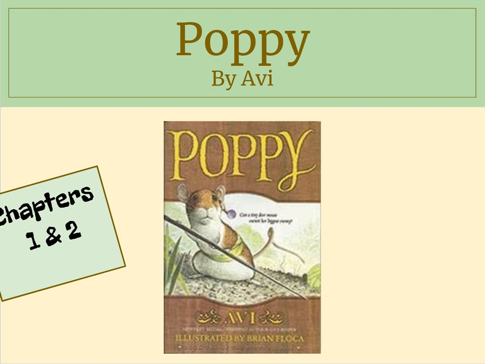 Novel Hyperdoc: Poppy