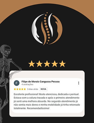 Depoimento de paciente (avaliação 5 estrelas no Google)