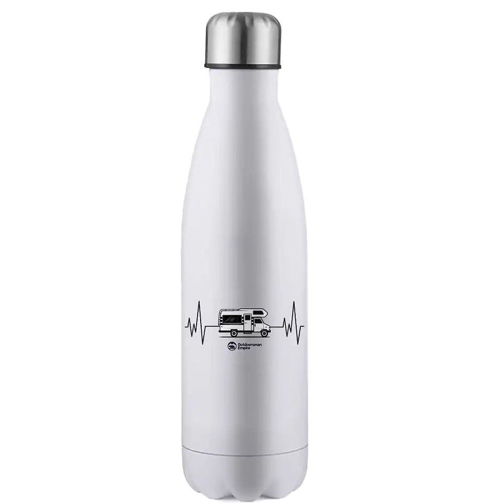 Miniatura: Camping Cardiogram 17oz Stainless Water Bottle
