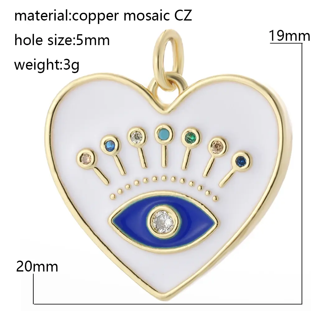 Y2K Cute Heart Love Necklace for Women Golden Cute Couple Collar Diy Pendant Sta