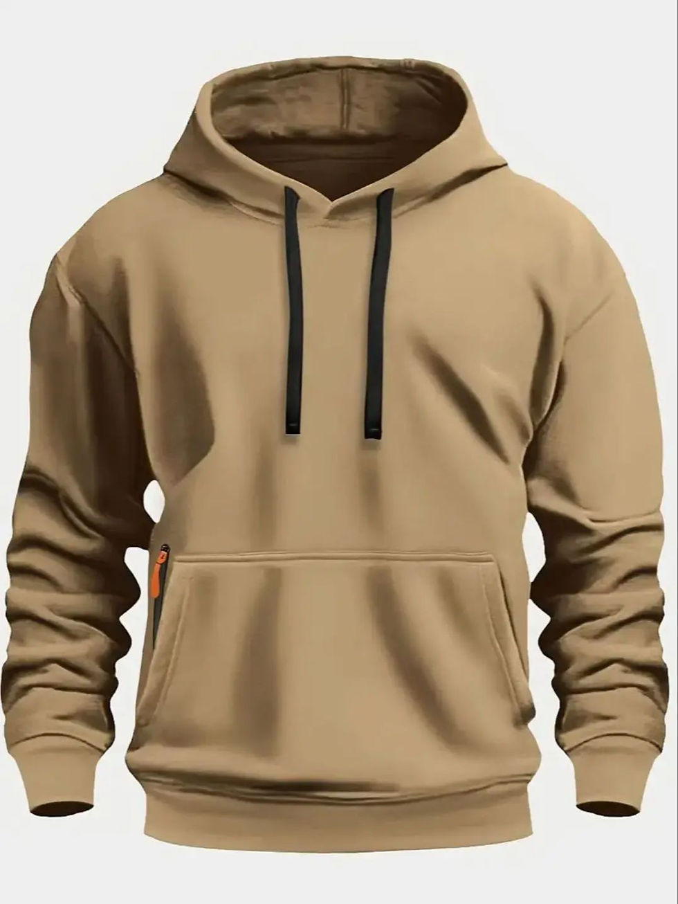 Thumbnail: Fall/Winter New Arrival Men's Fleece Hoodie High Quality Solid Color Hooded Swea
