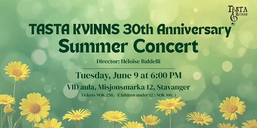 Tasta Kvinns 30 år - Sommerkonsert
