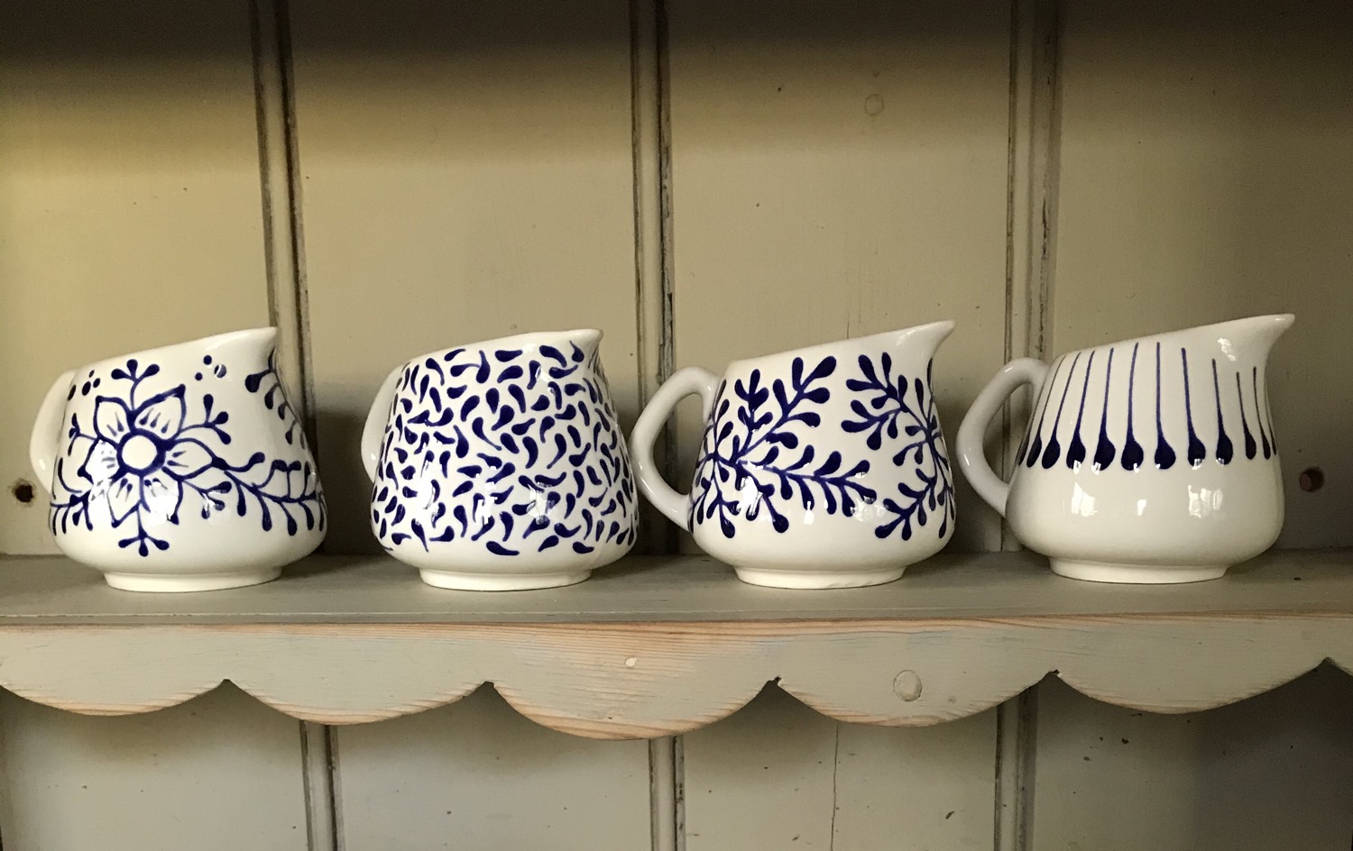 Thumbnail: Mini Jug Blue Fleurs   J1