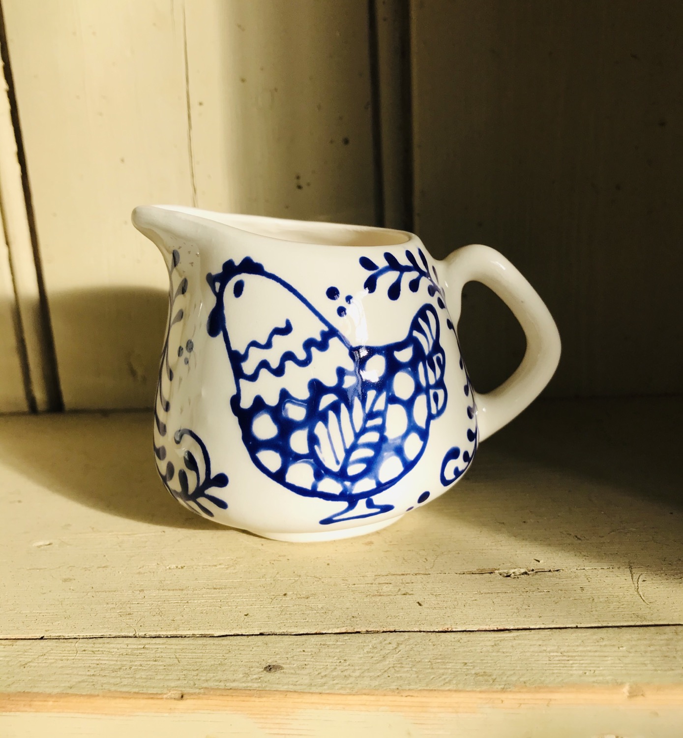 Thumbnail: Mini Jug Blue Bloomsbury hen  J1