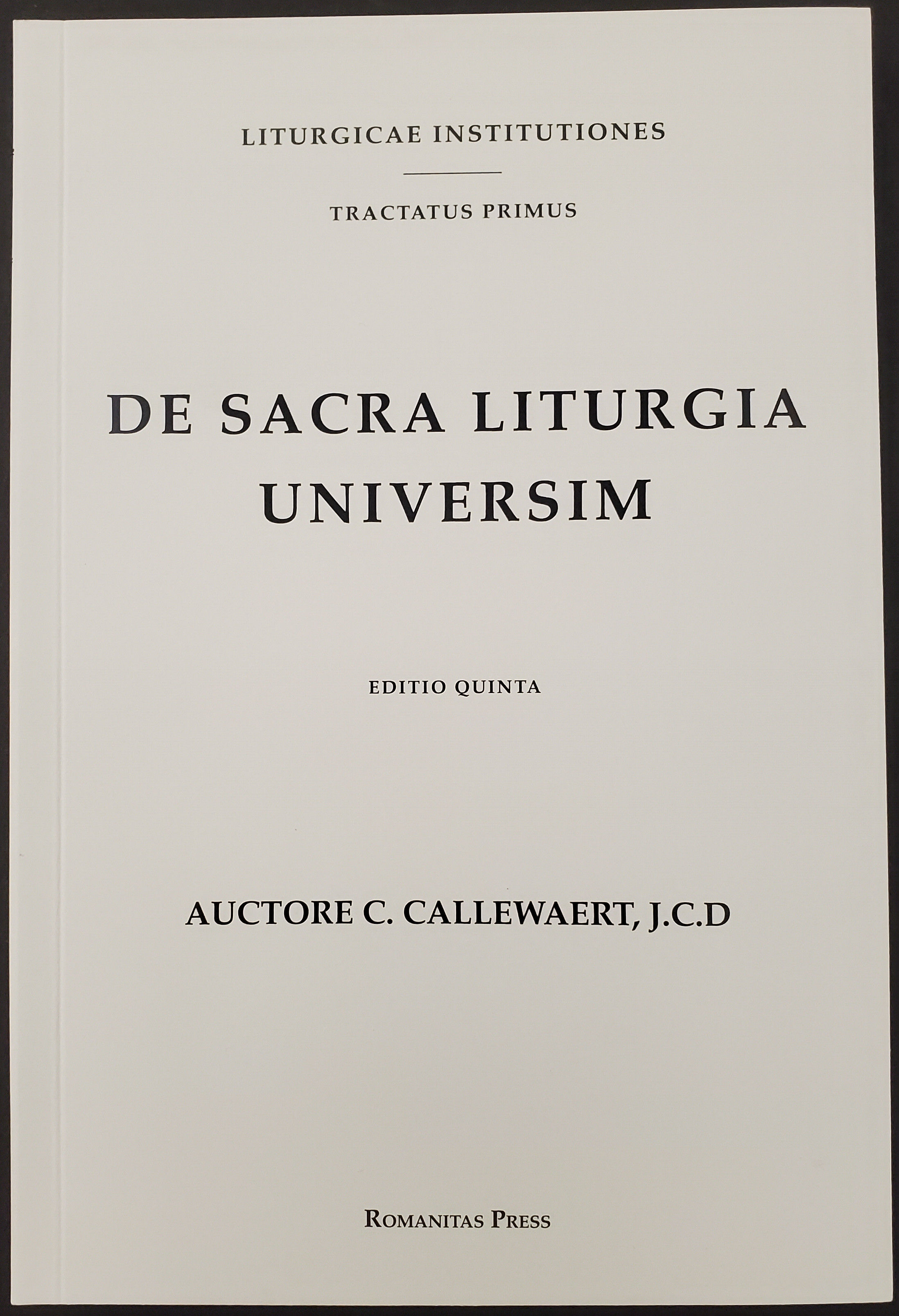 De Sacra Liturgia Universim OT-CLEAR