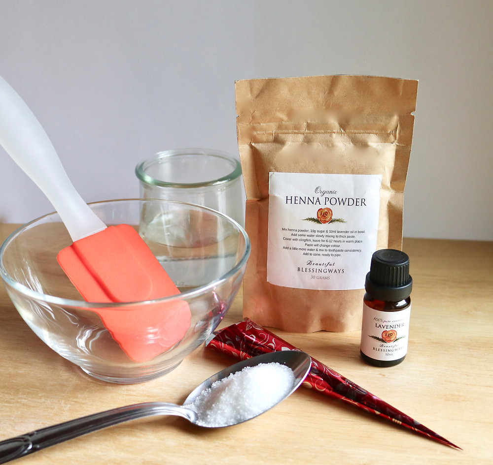 Pregnancy safe henna kit