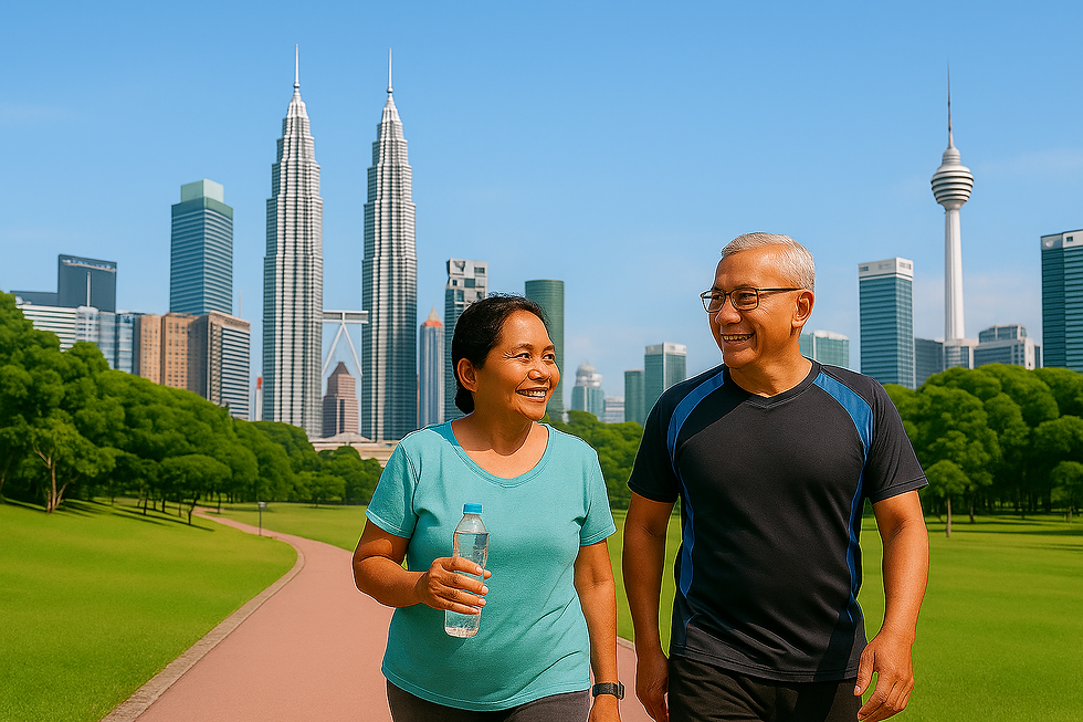Elders Walking in the Park
