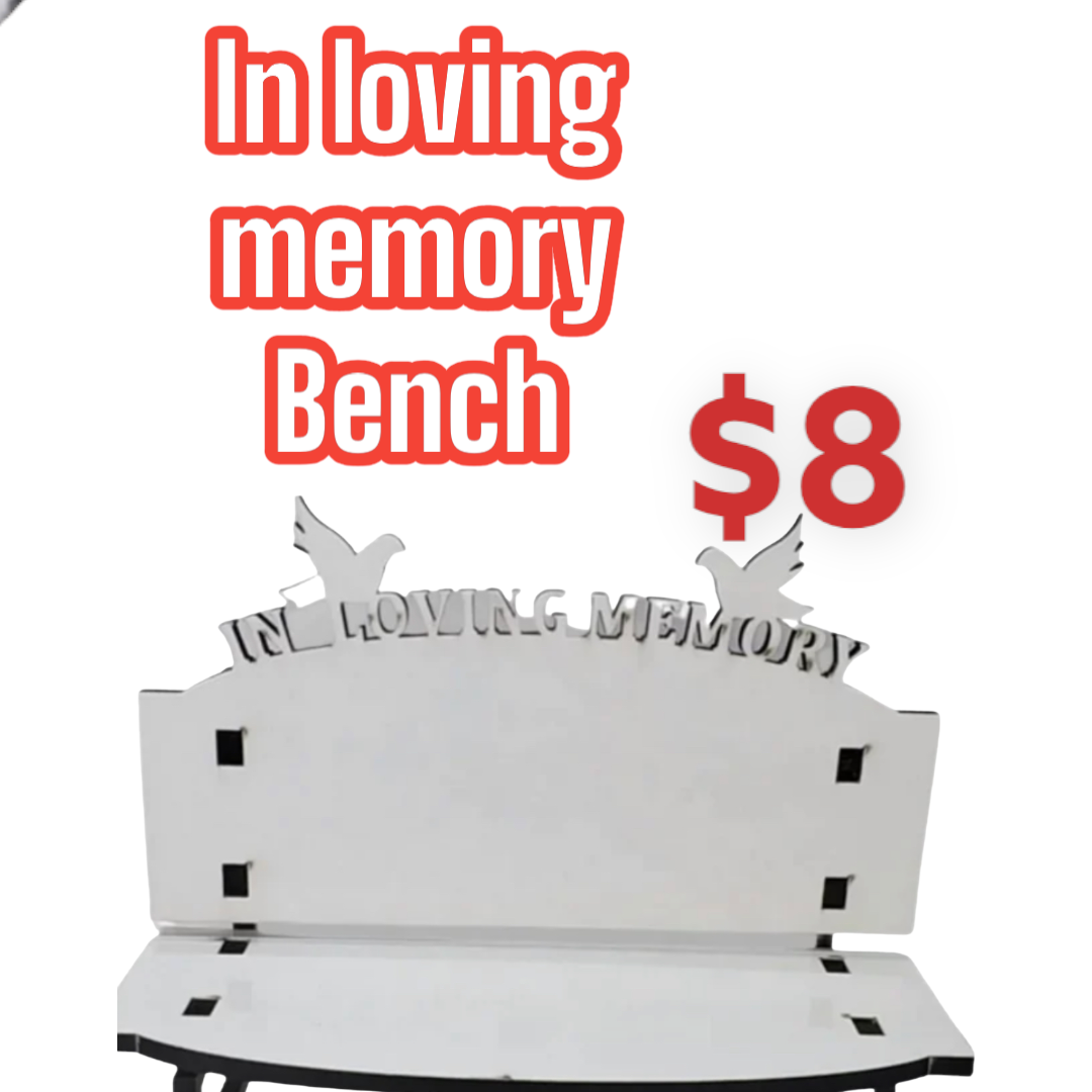 In loving memory bench