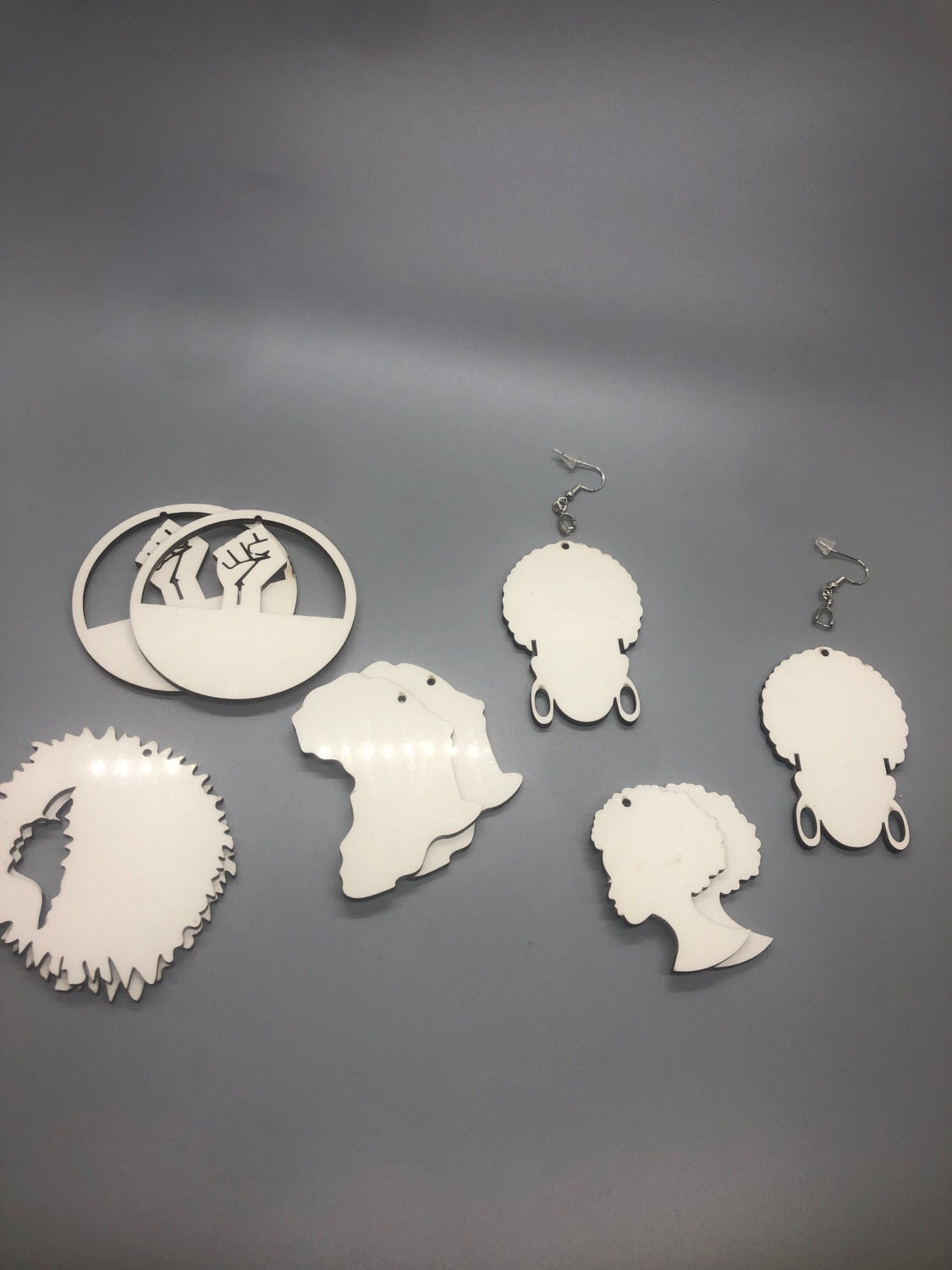Afro collection Sublimation Earring Pair (MDF)