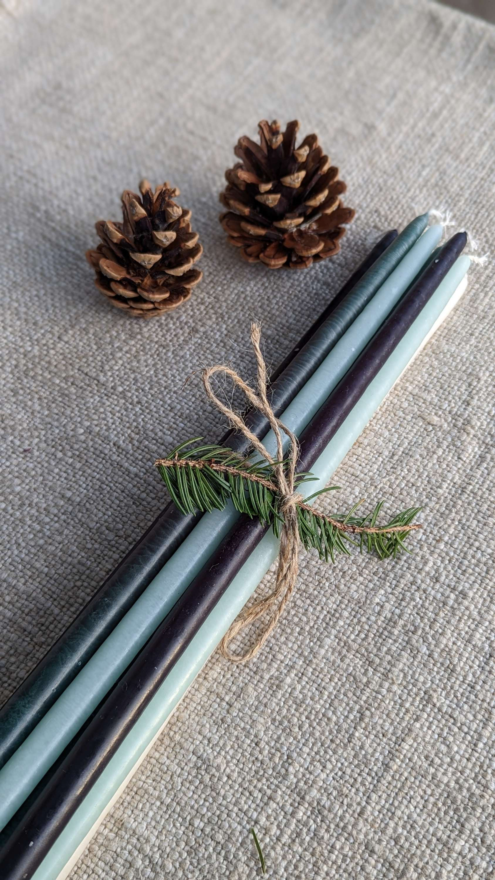 Lot de bougies fines 