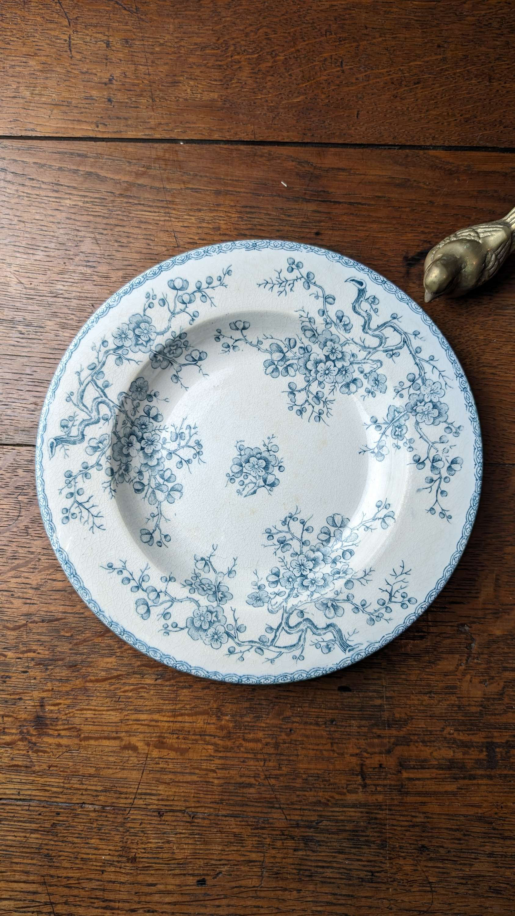 Assiette creuse Gien Fleurette n2