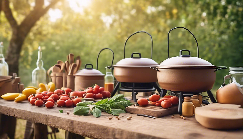 Atelier de cuisine en plein air