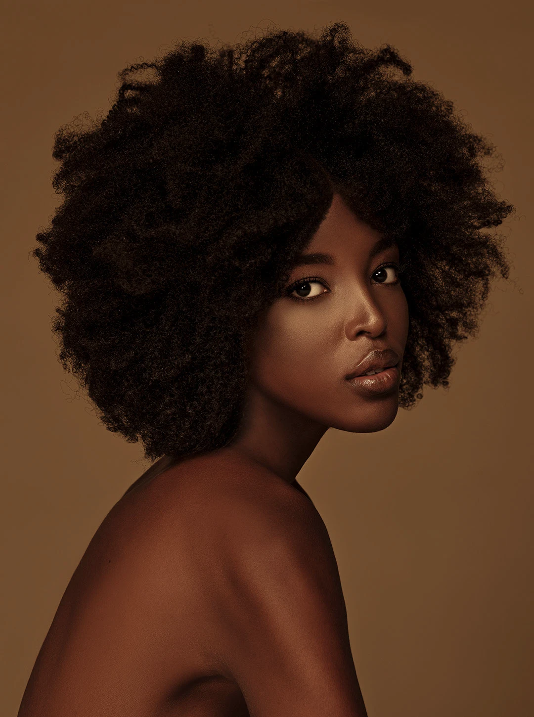 Beauty portrait from the MESAUDA campaign photographed by Tommy Napolitano