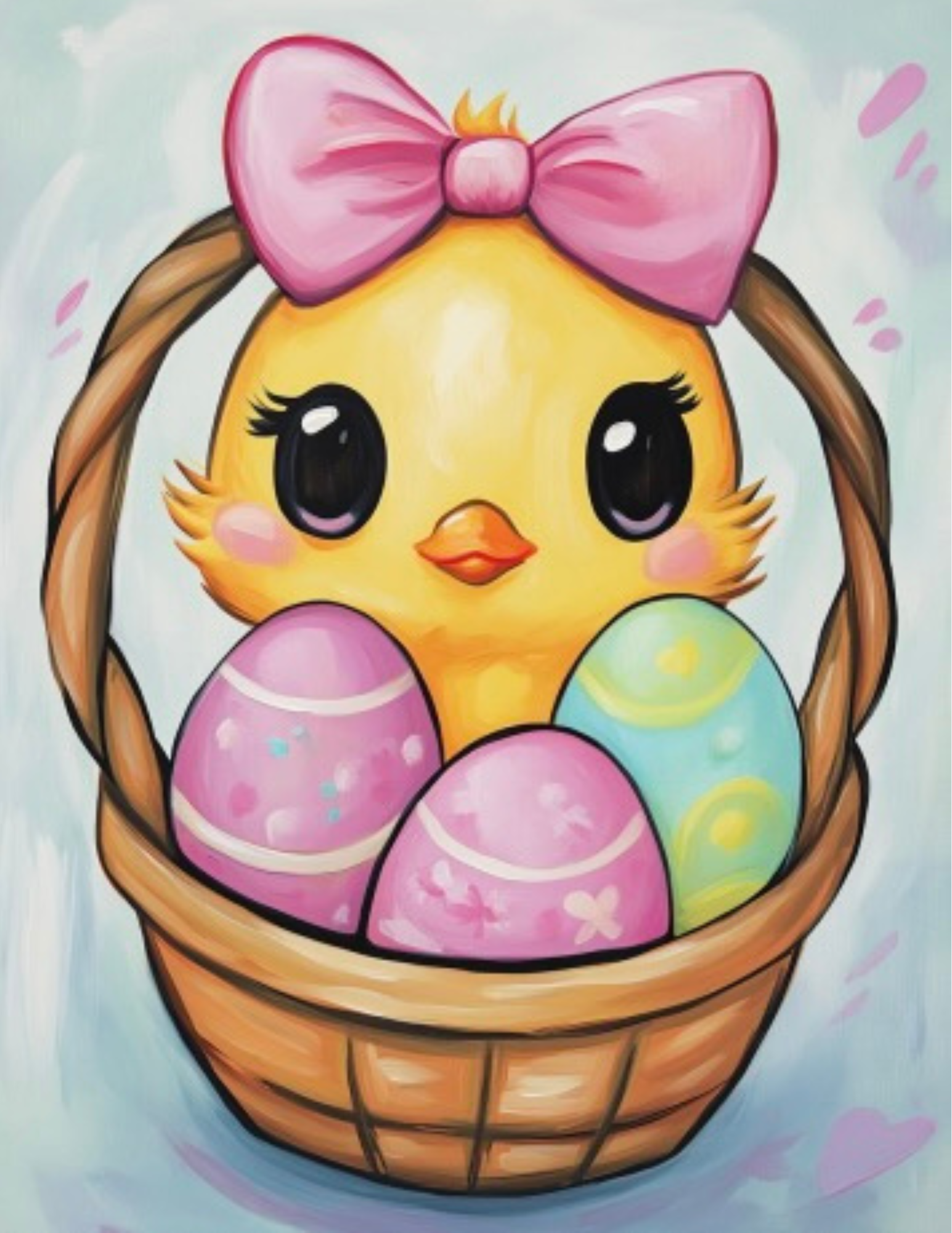 Easter Art Kit – 8x10 Canvas Painting Set with Supplies & Instructions