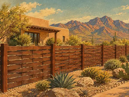Desert Home Fence Project Built for Tucson