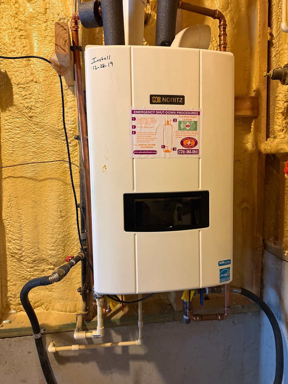 Tankless water heater Repair