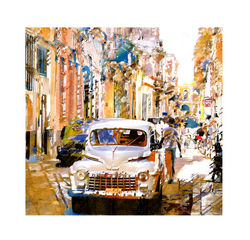 OLD CARS AND NARROW STREETS - H A V A N A