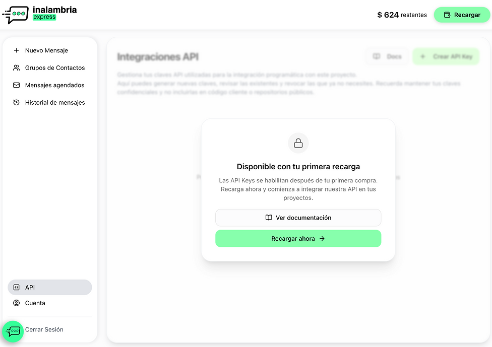 SMS API - API para envío de SMS