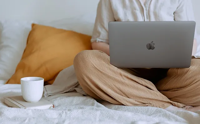 laptop being used for telehealth and online therapy