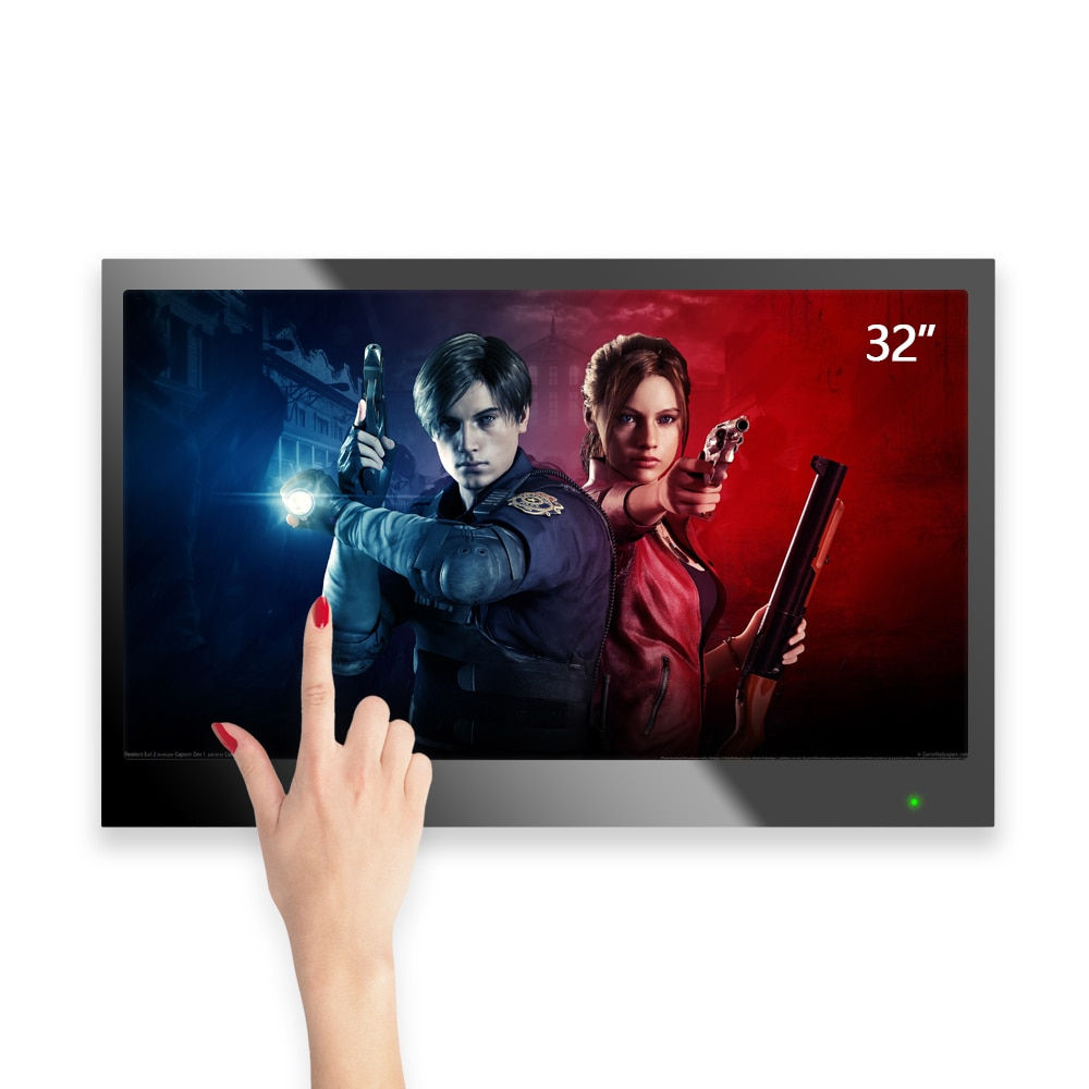 Soulaca 32 Inch Touchscreen Smart Mirror TV for Bathroom IP66